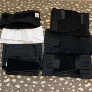 Set of 7 Belly Bandit Type Post Partum Belly Wraps